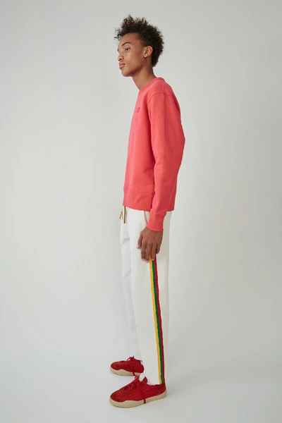 Shop Acne Studios Regular Fit Sweatshirt Neon Pink
