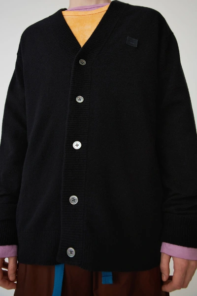 Shop Acne Studios Cardigan Sweater Black