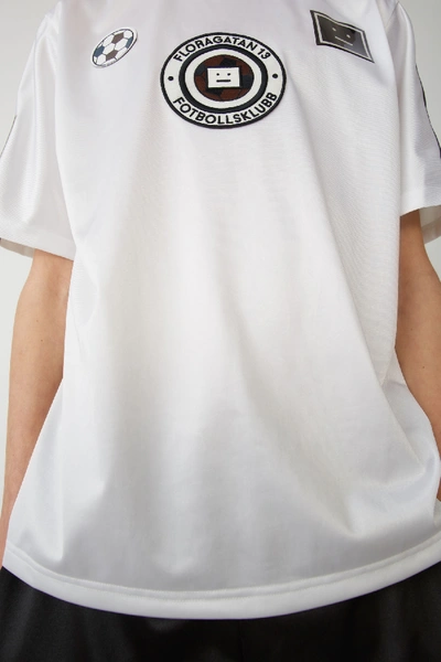 Shop Acne Studios Football T-shirt Optic White