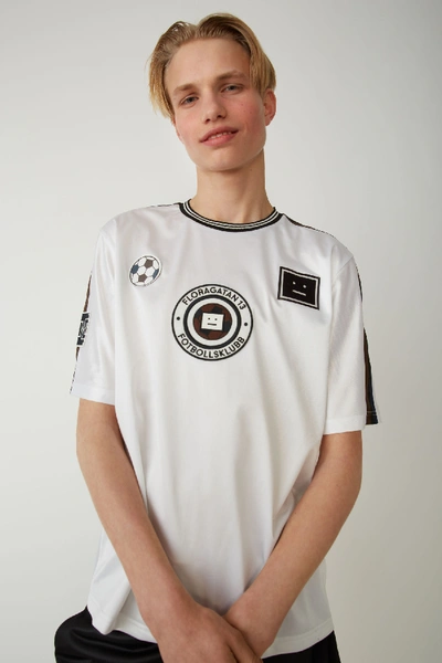 Shop Acne Studios Football T-shirt Optic White