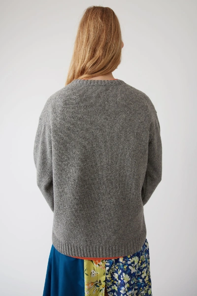 Shop Acne Studios Basic Sweater Steel Grey
