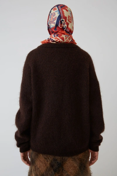 Shop Acne Studios Oversized Sweater Dark Brown