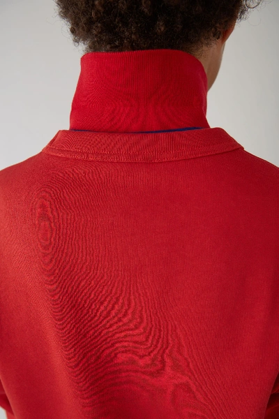 Shop Acne Studios Regular Fit Sweatshirt Tomato Red