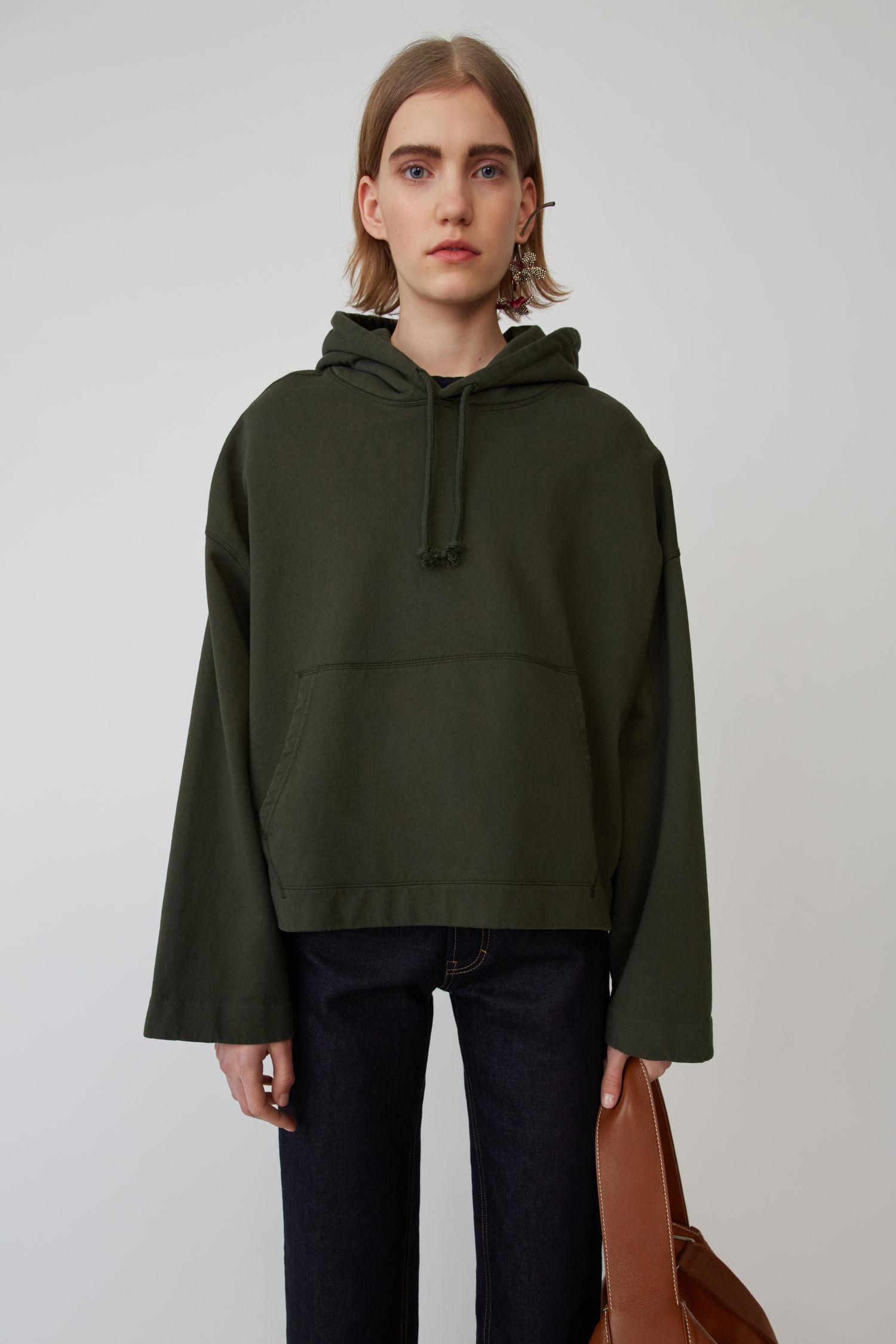acne studios green hoodie