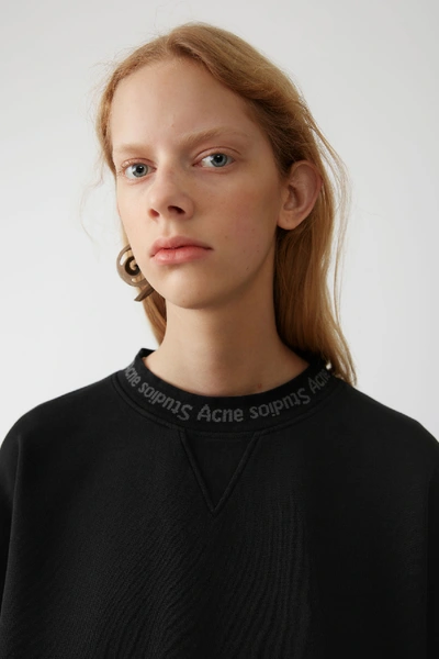 Shop Acne Studios Voluminous Sweatshirt Black
