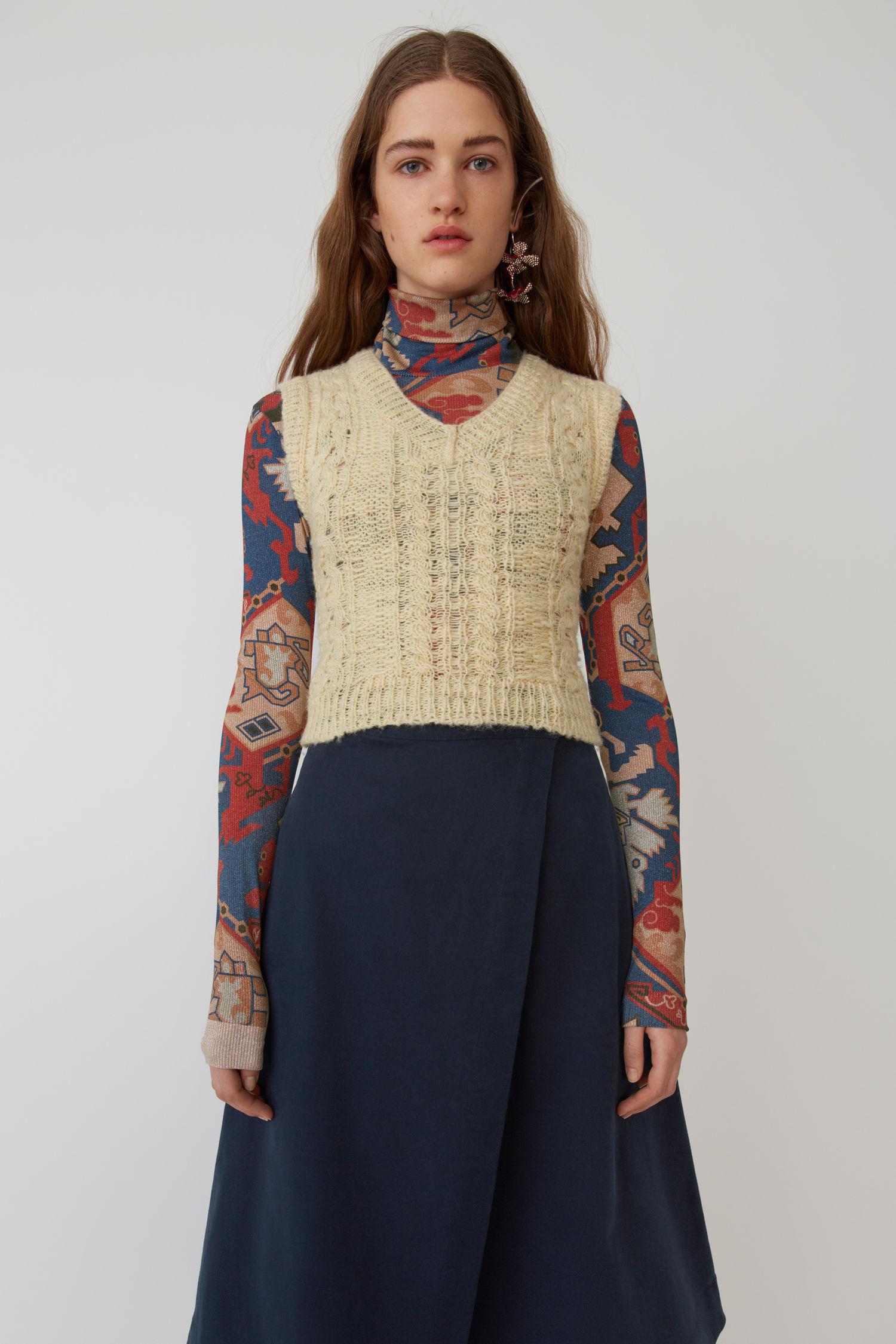 acne knitted vest