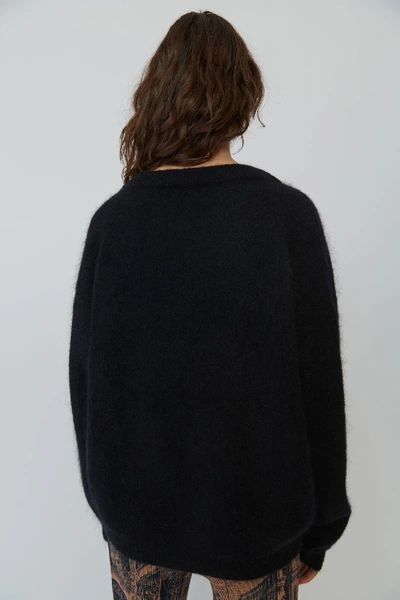 Shop Acne Studios Dramatic Moh Black In Oversized Sweater