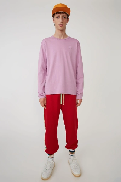 Shop Acne Studios Long Sleeved T-shirt Lilac Purple