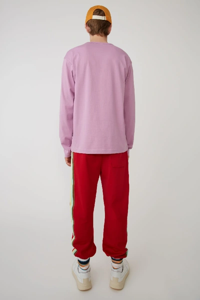 Shop Acne Studios Long Sleeved T-shirt Lilac Purple