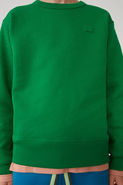 Shop Acne Studios Regular Fit Sweatshirt Kelly Green