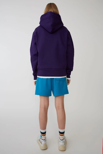 Shop Acne Studios Hooded Sweatshirt Purple