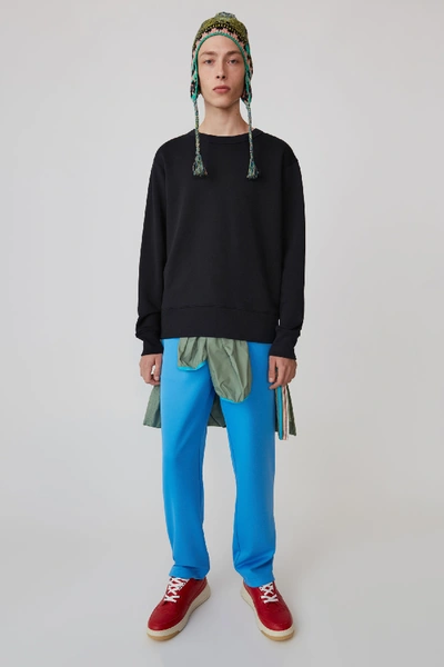 Shop Acne Studios Crew Neck Sweatshirt In Black