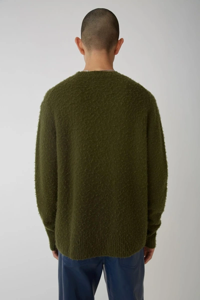 Shop Acne Studios Crewneck Sweater Hunter Green