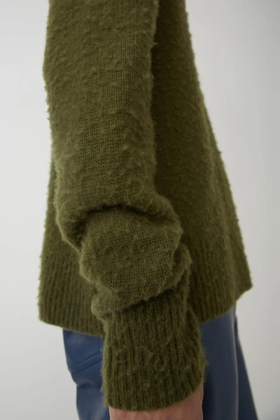 Shop Acne Studios Crewneck Sweater Hunter Green