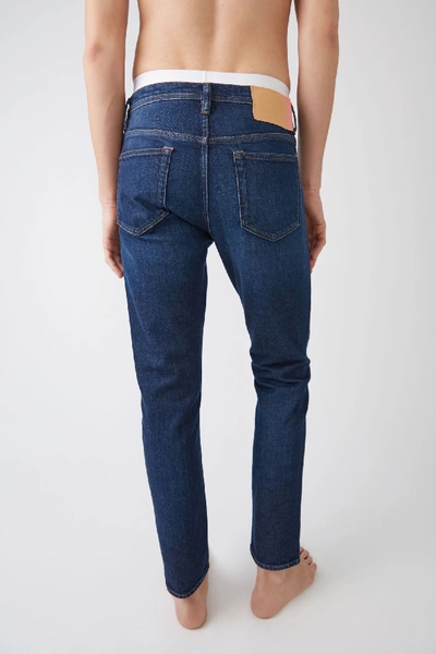 Shop Acne Studios River Dark Blue3 Colour In Slim Tapered Fit Jeans