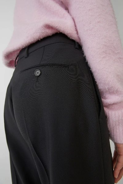 Shop Acne Studios Tailored Trousers Black