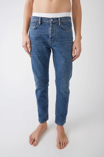 Shop Acne Studios River Mid Blue3 Colour In Slim Tapered Fit Jeans