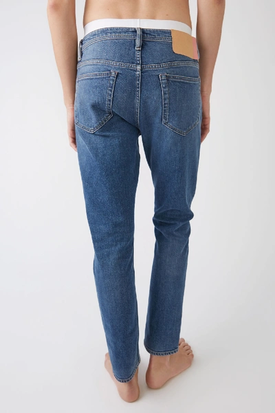 Shop Acne Studios River Mid Blue3 Color In Slim Tapered Fit Jeans