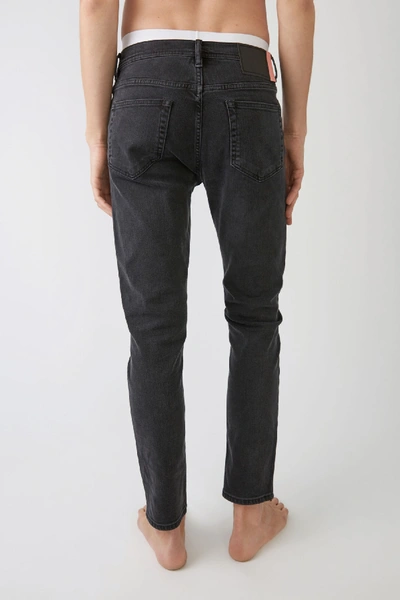 Shop Acne Studios River Used Blk3 Color In Slim Tapered Fit Jeans