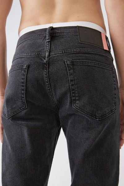 Shop Acne Studios River Used Blk3 Color In Slim Tapered Fit Jeans
