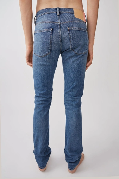 Shop Acne Studios Low-rise Slim Jeans In Color