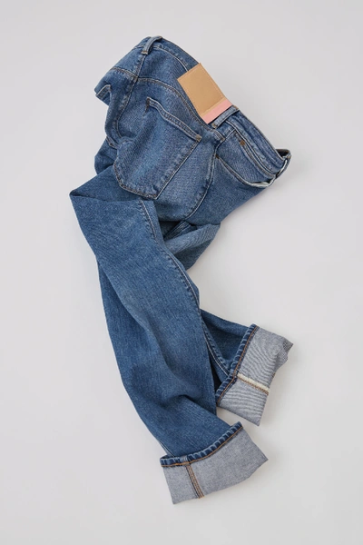 Shop Acne Studios Low-rise Slim Jeans In Color