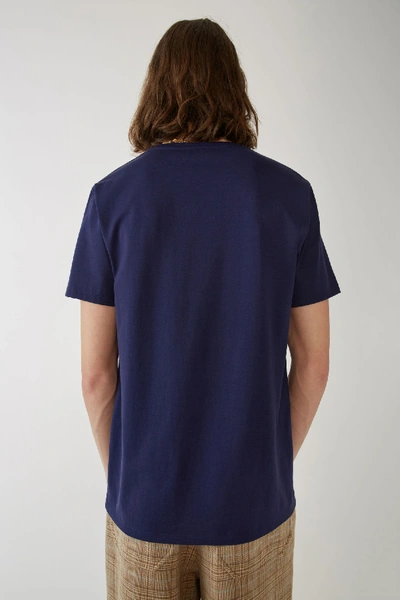 Shop Acne Studios Basic T-shirt Indigo Blue