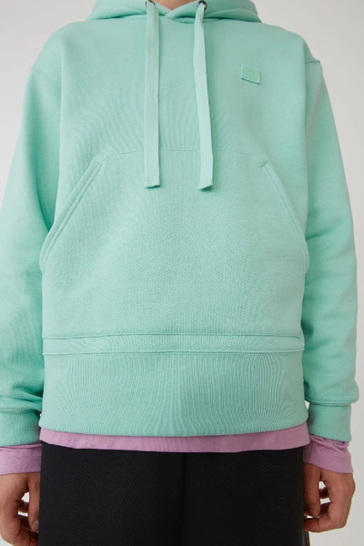 Shop Acne Studios Hooded Sweatshirt Mint Green