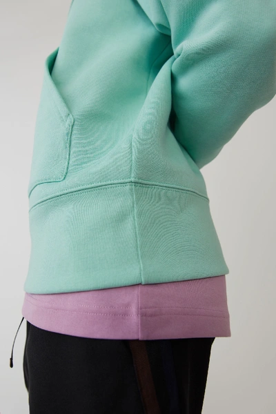 Shop Acne Studios Hooded Sweatshirt Mint Green