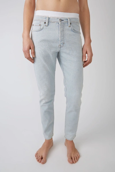 Shop Acne Studios River Lt Blue3 Color In Slim Tapered Fit Jeans