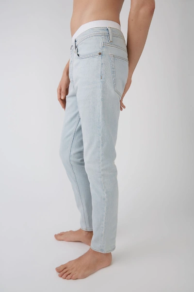 Shop Acne Studios River Lt Blue3 Colour In Slim Tapered Fit Jeans