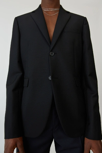 Shop Acne Studios Slim Fit Jacket Black