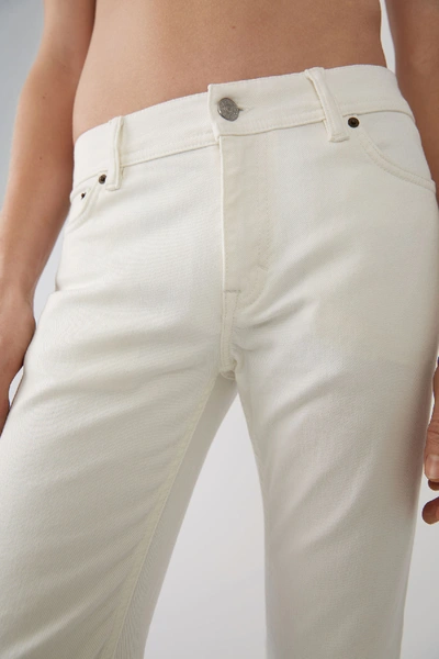 Shop Acne Studios North White Colour In Mid-rise Skinny Jeans