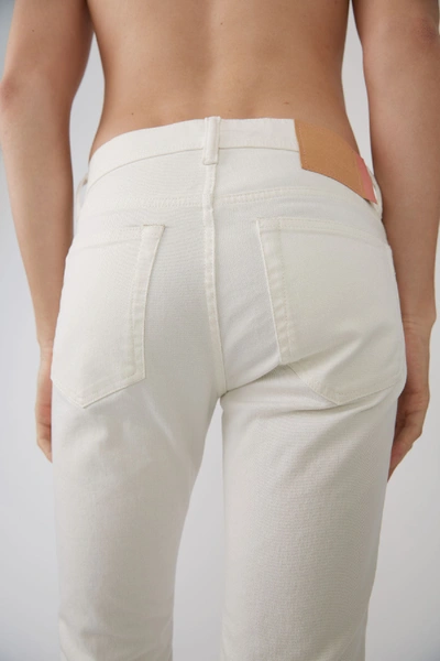 Shop Acne Studios North White Color In Mid-rise Skinny Jeans