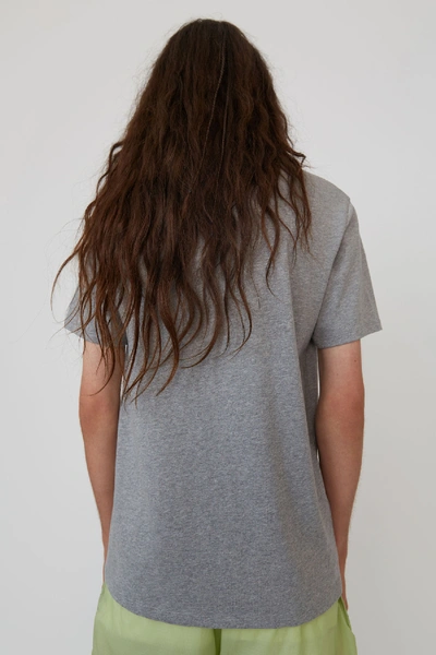 Shop Acne Studios Measure Light Grey Melange In Basic T-shirt