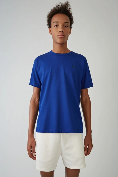 Shop Acne Studios Short Sleeved T-shirt Ink Blue