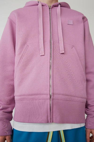 Shop Acne Studios Hooded Sweatshirt Lilac Purple