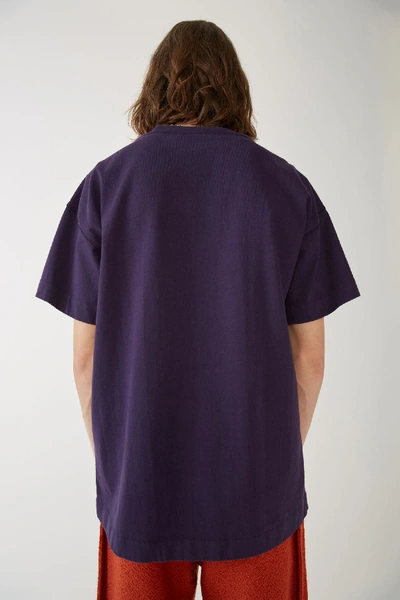 Shop Acne Studios Garment Dyed T-shirt Plum Purple