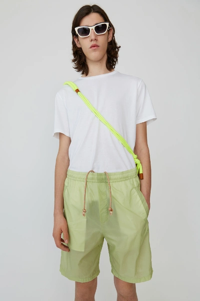 Shop Acne Studios Measure Optic White In Slim-fit T-shirt