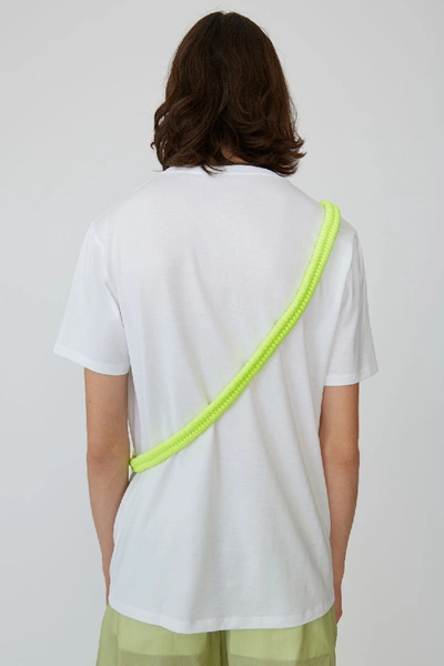 Shop Acne Studios Measure Optic White In Slim-fit T-shirt