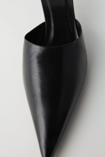 Shop Acne Studios Pointed Toe Mule Black