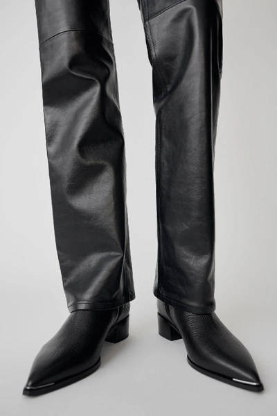 Shop Acne Studios Jensen Grain1 Black In Jensen Grain Boots