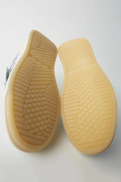 Shop Acne Studios Velcro Sneakers Spearmint/white