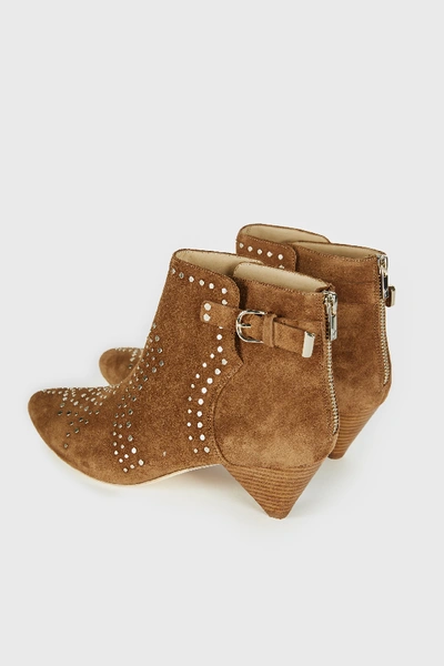 Shop Joie Bickson Stud Suede Bootie In Canyon Fw
