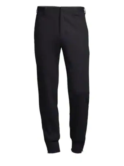 Shop Corneliani Tailored Jogger Trousers In Navy