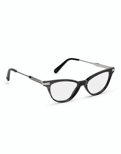 Shop Philipp Plein Optical Frames Adelle Original In Fantasy/trasp/trasp/black