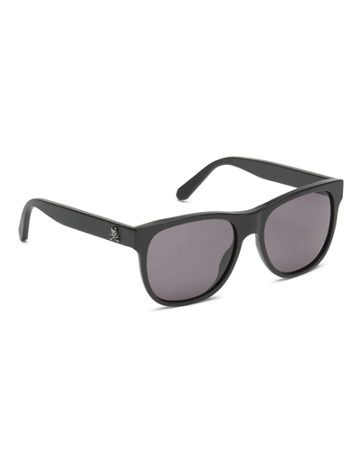 Shop Philipp Plein Sunglasses "love" Original In Black Matt/black/normal/bl Nik