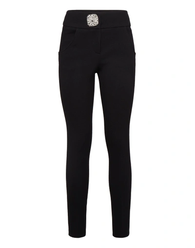 Shop Philipp Plein Long Trousers Elegant In Black