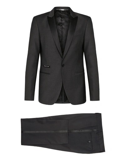 Shop Philipp Plein Suit 2 Pcs Elegant In Black