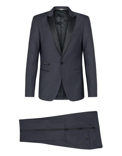 Shop Philipp Plein Suit 2 Pcs  Elegant In Grey